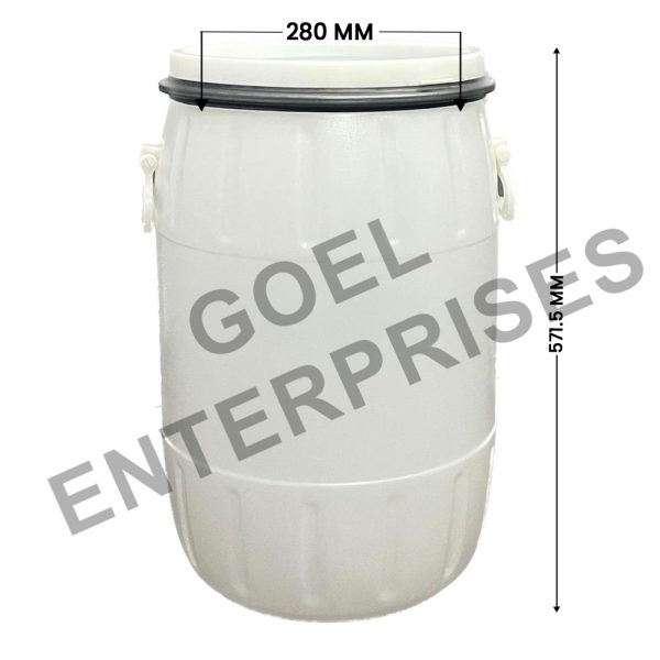 50L Open Top Fresh White